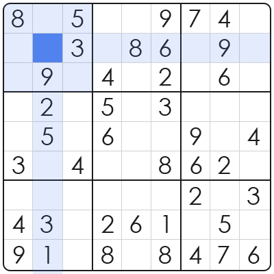 Sudoku Rules Example 1